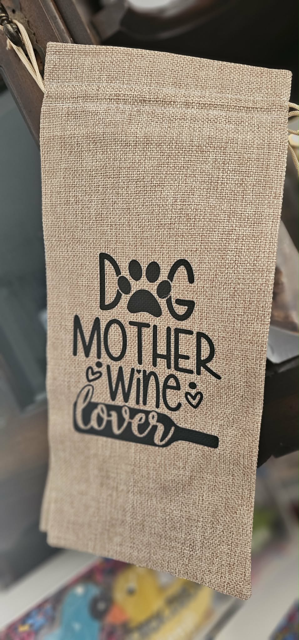 Dog Mother Wine Lover