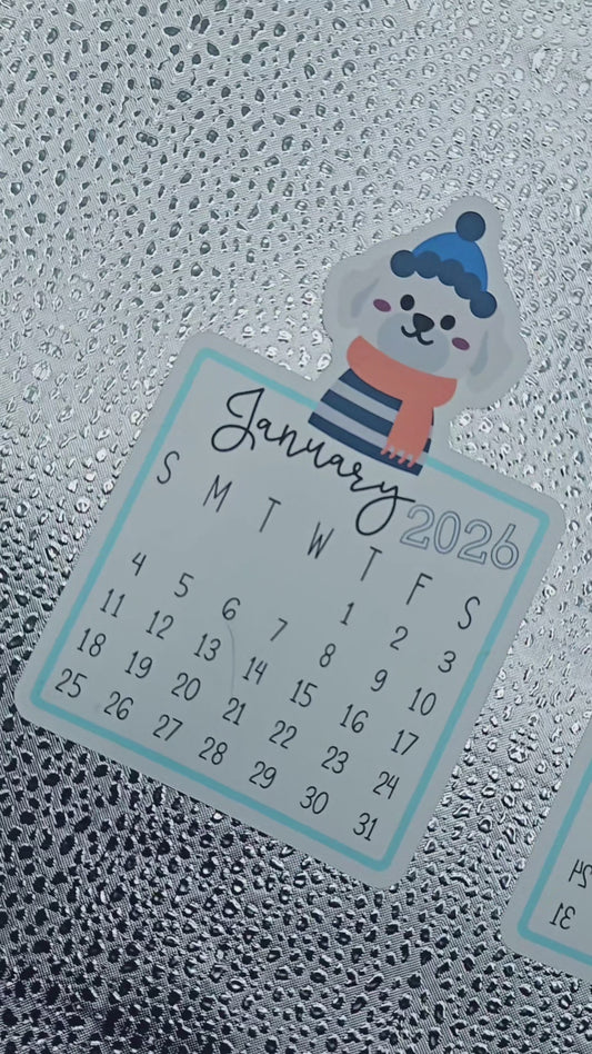 2026 Dog Calendar (4")