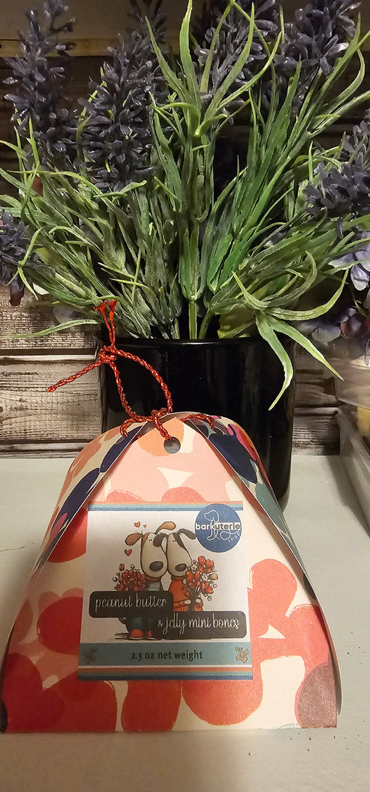 Peanut Butter & Jelly Mini Bones (Soft & Chewy)